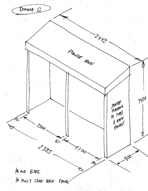 CUSTOM ORDER FOR DONNA G - Quadruple Wheelie Bin Store with Green Roof Planter