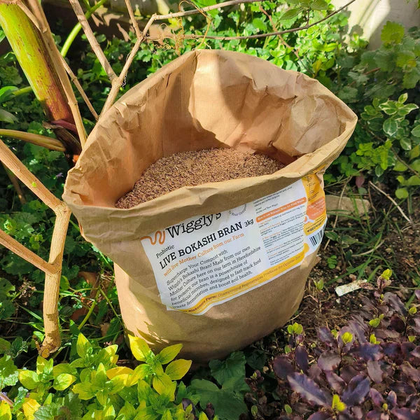 Bokashi bran for eco-friendly home composting, using kitchen and food waste