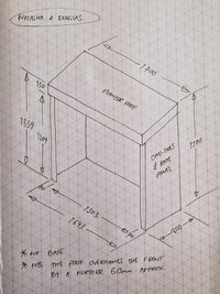 CUSTOM ORDER FOR NATASHA & DOUGLAS - Bike Shelter with Green Roof