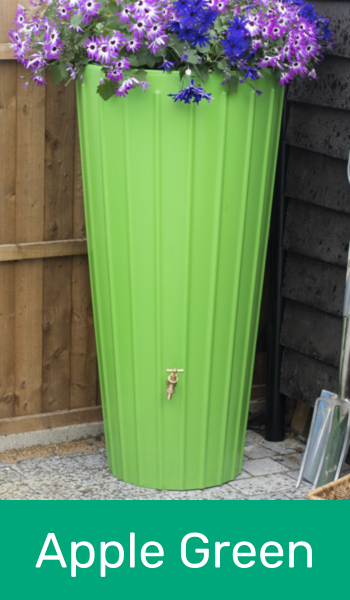 Cosmopolitan Water Butt with Planter in Apple Green