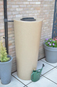 420 Litre Just Water Big City Water Butt in Sandstone colour 