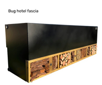 Bug hotel fascia on a dipping tank water butt