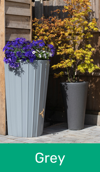 Cosmo Mini Water Butt Planter in Grey