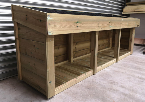 CUSTOM ORDER FOR REBECCA T - 'Low & Wide' Store with Green Roof Planter