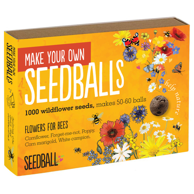 bulk wildflower seeds uk Make Your Own Kit - Wildflower Seedballs - Flowers For Bees