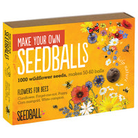 Make Your Own Seedballs Kit - flowers for bees. Wildflower seedballs, native wildflower seeds, British wildflowers, bulk seedballs, pollinator seeds, bee friendly seeds
