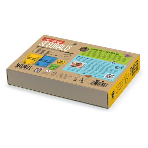 Make Your Own Seedballs Kit - flowers for bees. Wildflower seedballs, native wildflower seeds, British wildflowers, bulk seedballs, pollinator seeds, bee friendly seeds