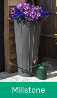 Cosmopolitan Water Butt with Planter in Millstone