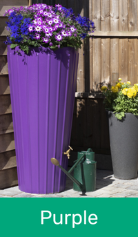 Cosmopolitan Water Butt with Planter in Purple