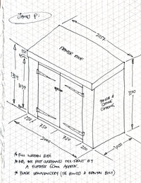 CUSTOM ORDER FOR JAMES P - Garden Store with Green Roof Planter