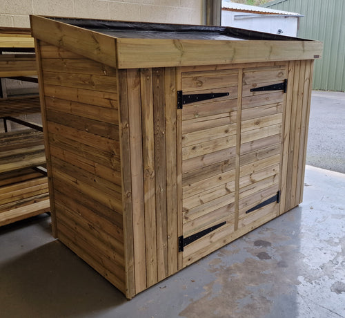 CUSTOM ORDER FOR MATT G - Garden Store with Green Roof Planter