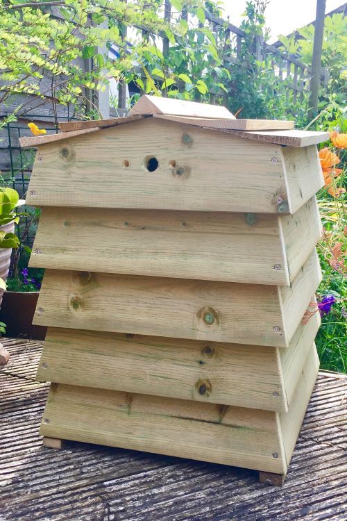 Custom built Beehive in natural wood