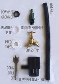 Cosmopolitan Water Butt with Planter accessories included