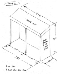 CUSTOM ORDER FOR DONNA G - Quadruple Wheelie Bin Store with Green Roof Planter