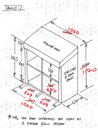 CUSTOM ORDER FOR ANUJ - Recycling Store with Green Roof Planter