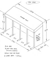 CUSTOM ORDER FOR GEORGIE - Wheelie Bin Store