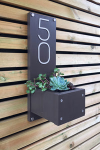 Contemporary House Sign - just add plants