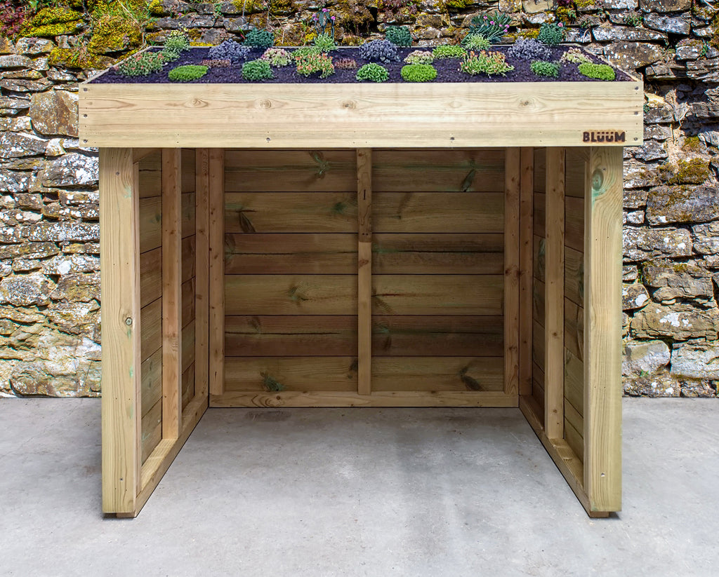 Bluum Bike Shelter with Green Roof Hand Made in Bristol – Bluum