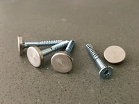 Brushed cap fixings for a sleek and modern look by your front door