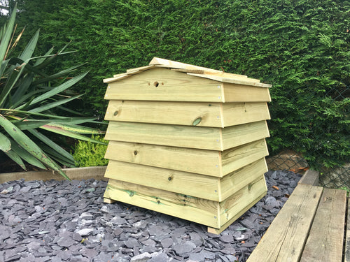 Pressure treated, smooth planed wood for prolonged outdoor use in your garden