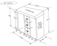 CUSTOM ORDER FOR LIZ NEWTON - Wheelie Bin & Recycling Store with Green Roof Planter
